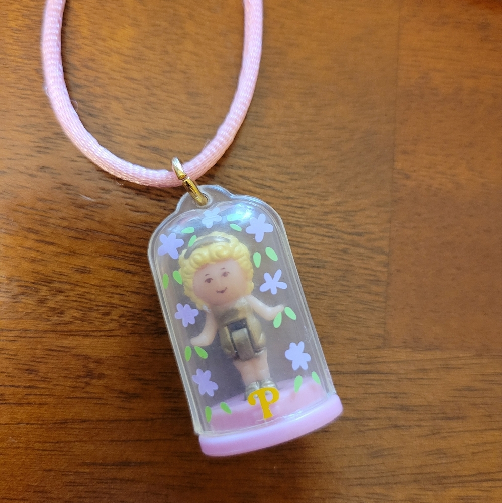 Vintage 1990 Poly Pocket Pendant Necklace